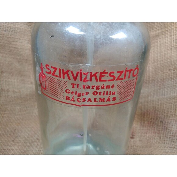 Vintage Glass Seltzer Bottle // Collectable Barware - Picture 2 of 10